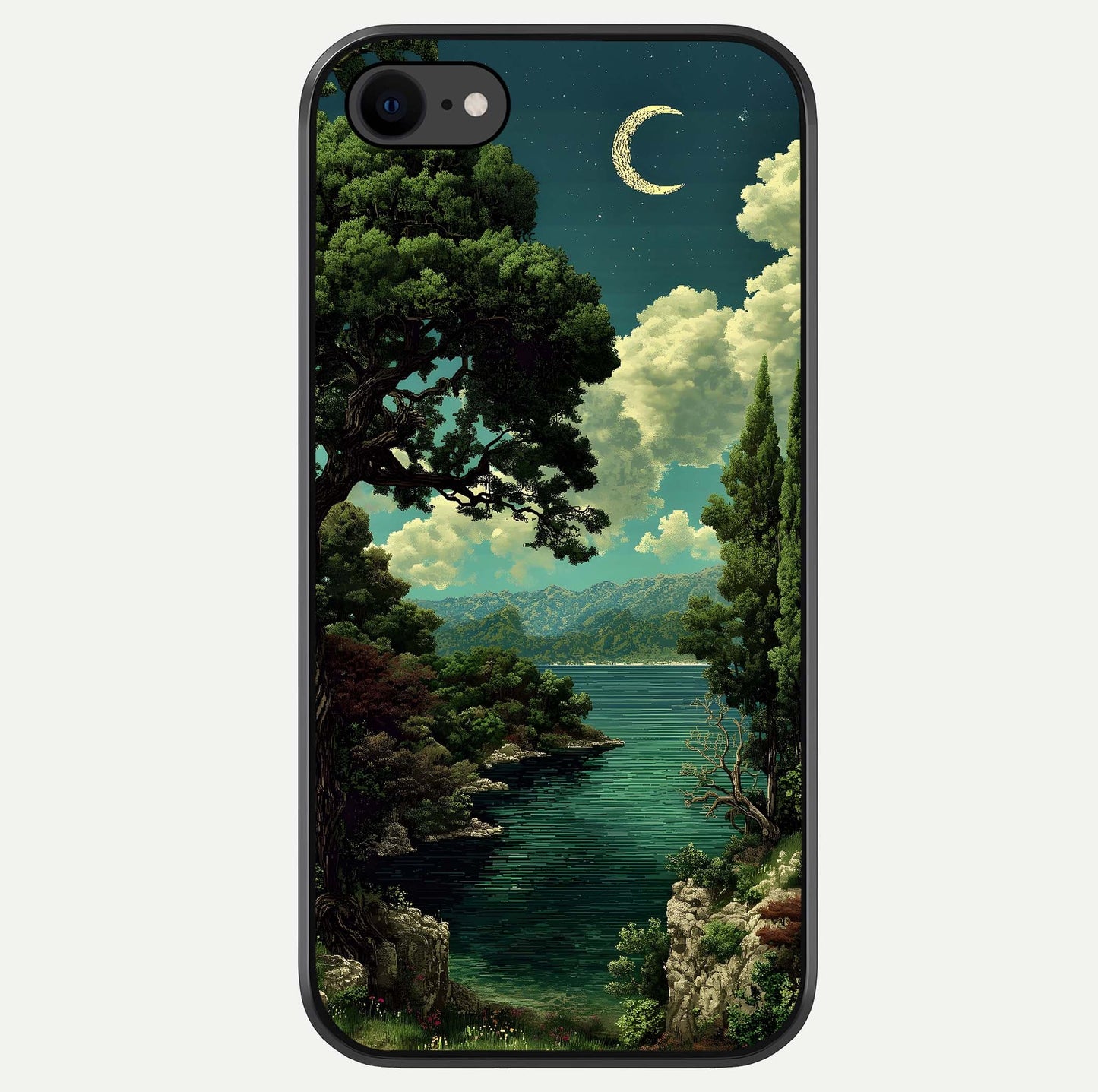 Celestial Lake Peace Glass Case For iPhone 7 by Custom World