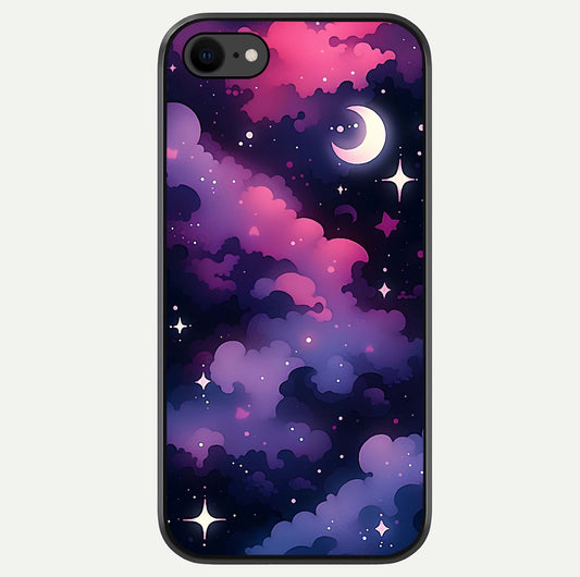Celestial Moon Magic Glass Case For iPhone 7 by Custom World