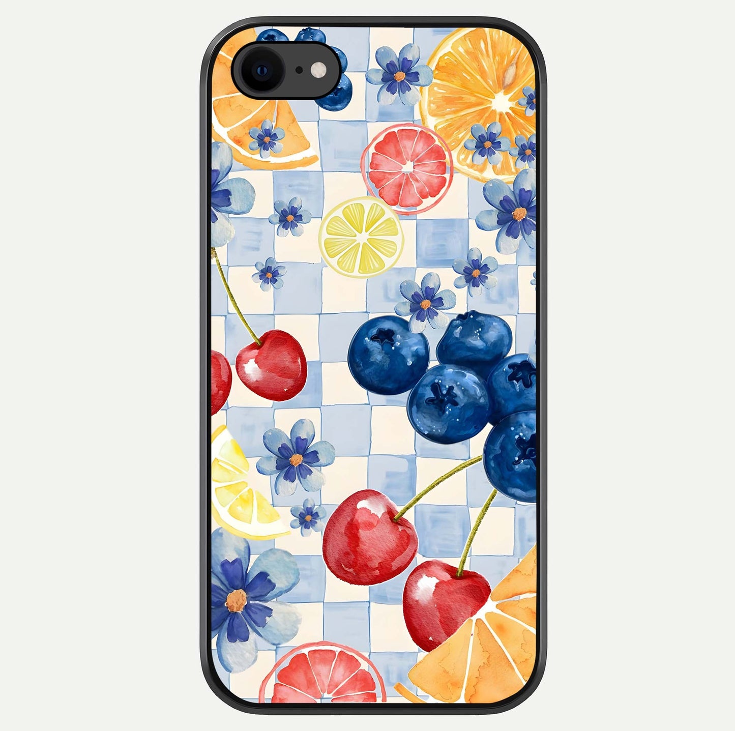 Citrus Bloom Joy Glass Case For iPhone 7 by Custom World
