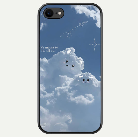 Cloud Bunny Dreams Glass Case For iPhone 7 by Custom World