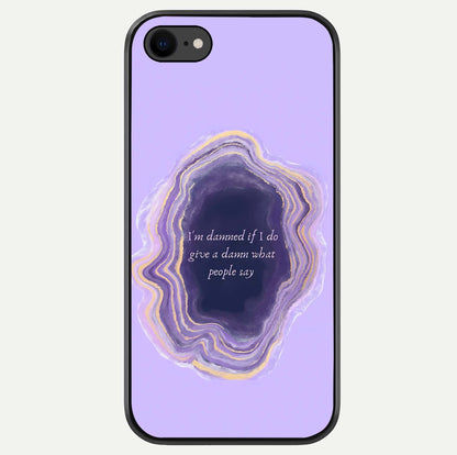Damned People Quote Glass Case For iPhone 7 by Custom World