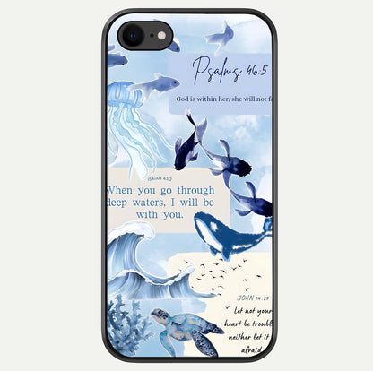 Faithful Ocean Promise Glass Case For iPhone 7 by Custom World