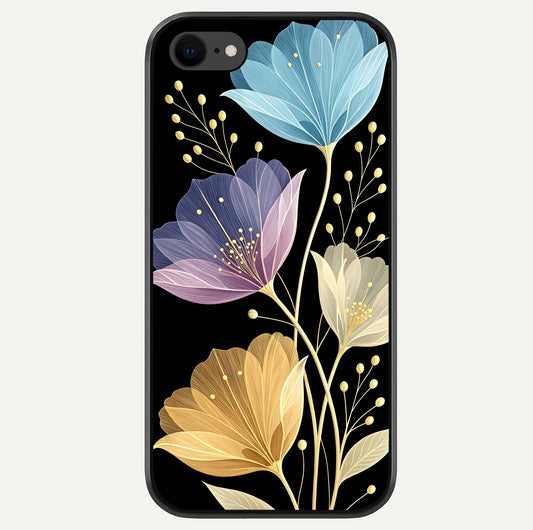 Flower Bloom Glow Glass Case For iPhone 7 by Custom World