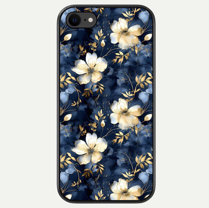 Golden Midnight Bloom Glass Case For iPhone 7 by Custom World