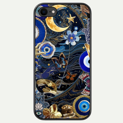 Golden Moon Magic Glass Case For iPhone 7 by Custom World