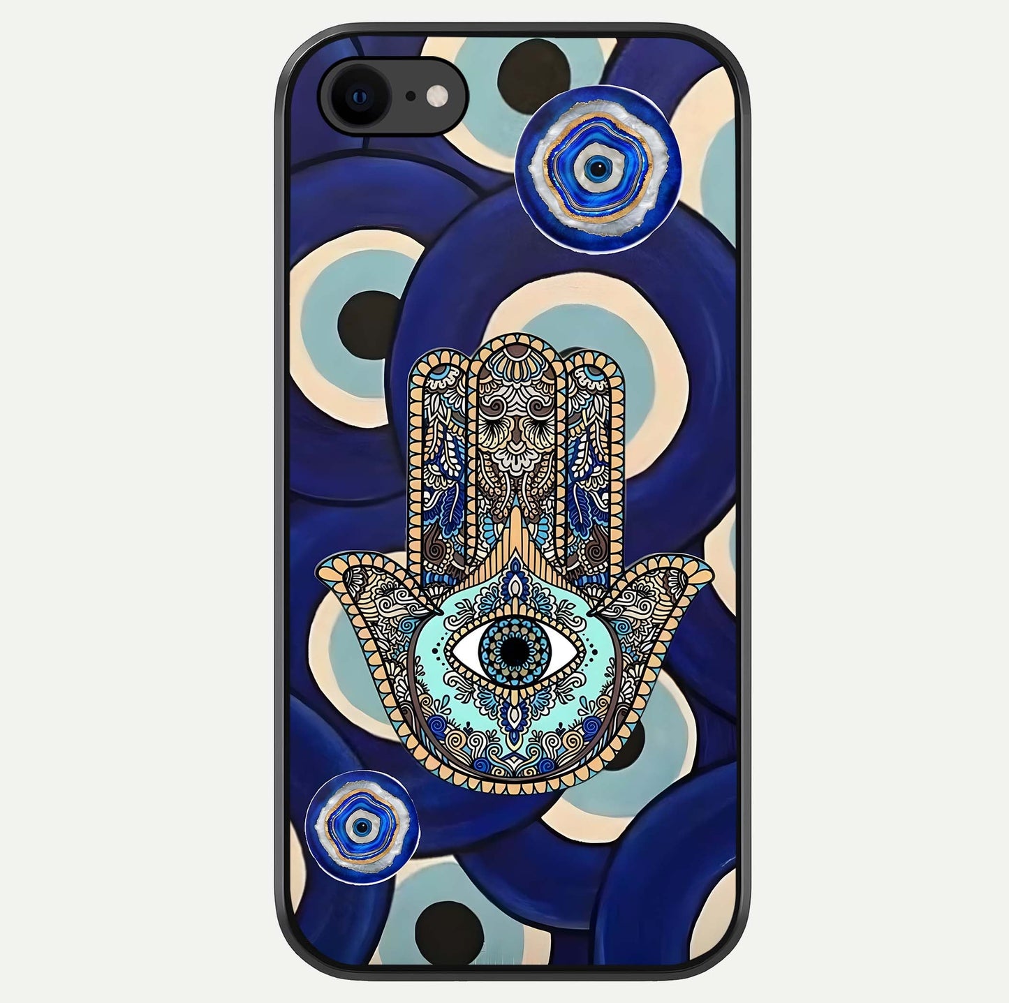 Hamsa Divine Guard Glass Case For iPhone 7 by Custom World