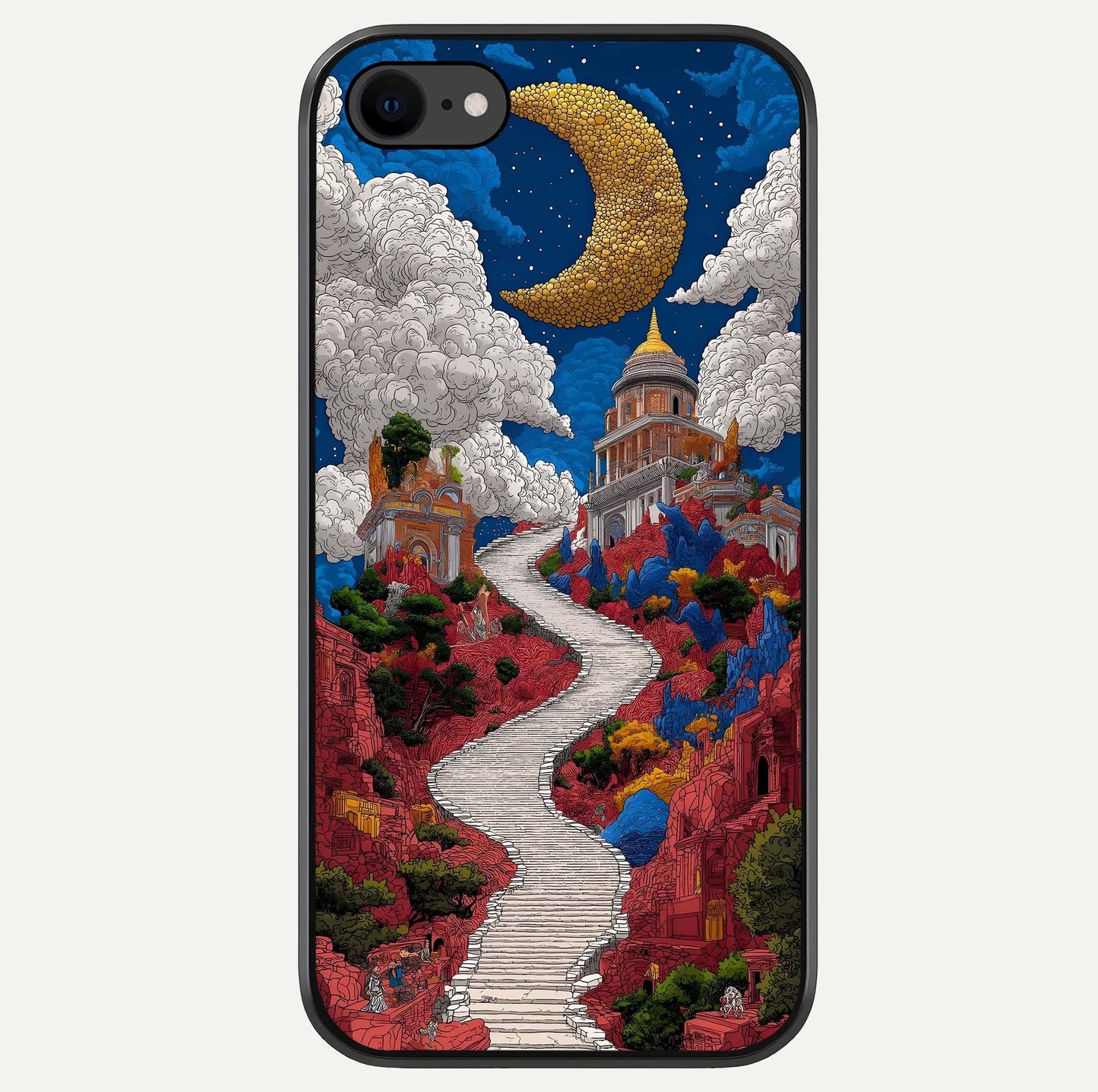 Heavenly Moon Path Glass Case For iPhone 7 by Custom World