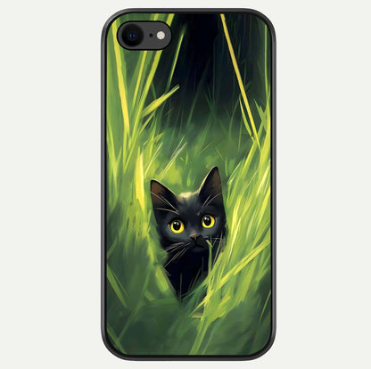 Hidden Cat Whisper Glass Case For iPhone 7 by Custom World