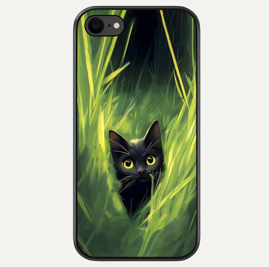 Hidden Cat Whisper Glass Case For iPhone 7 by Custom World