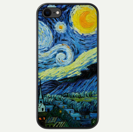 Inspired Van Gogh Art Glass Case For iPhone 7 by Custom World