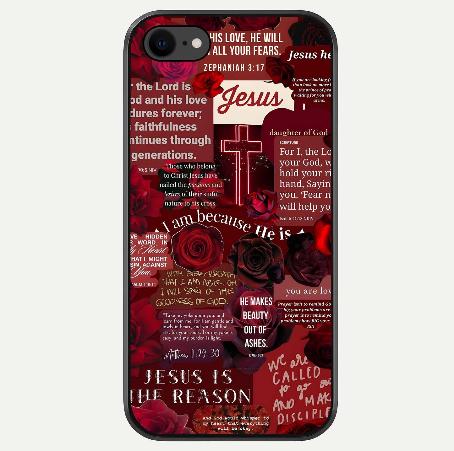 Jesus Love Heals Glass Case For iPhone 7 by Custom World