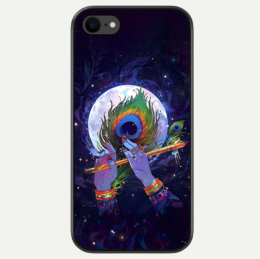 Krishna Hands Art Glass Case For iPhone 7 by Custom World