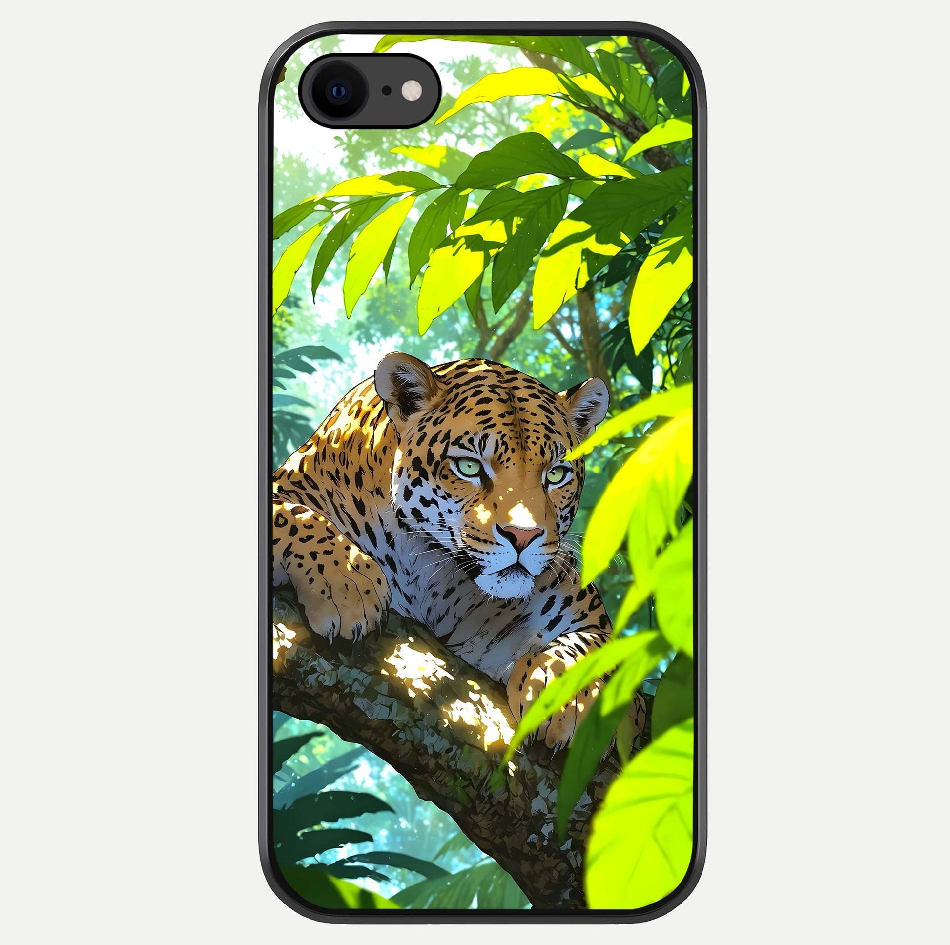 Leopard In Jungle Glass Case For iPhone 7 by Custom World