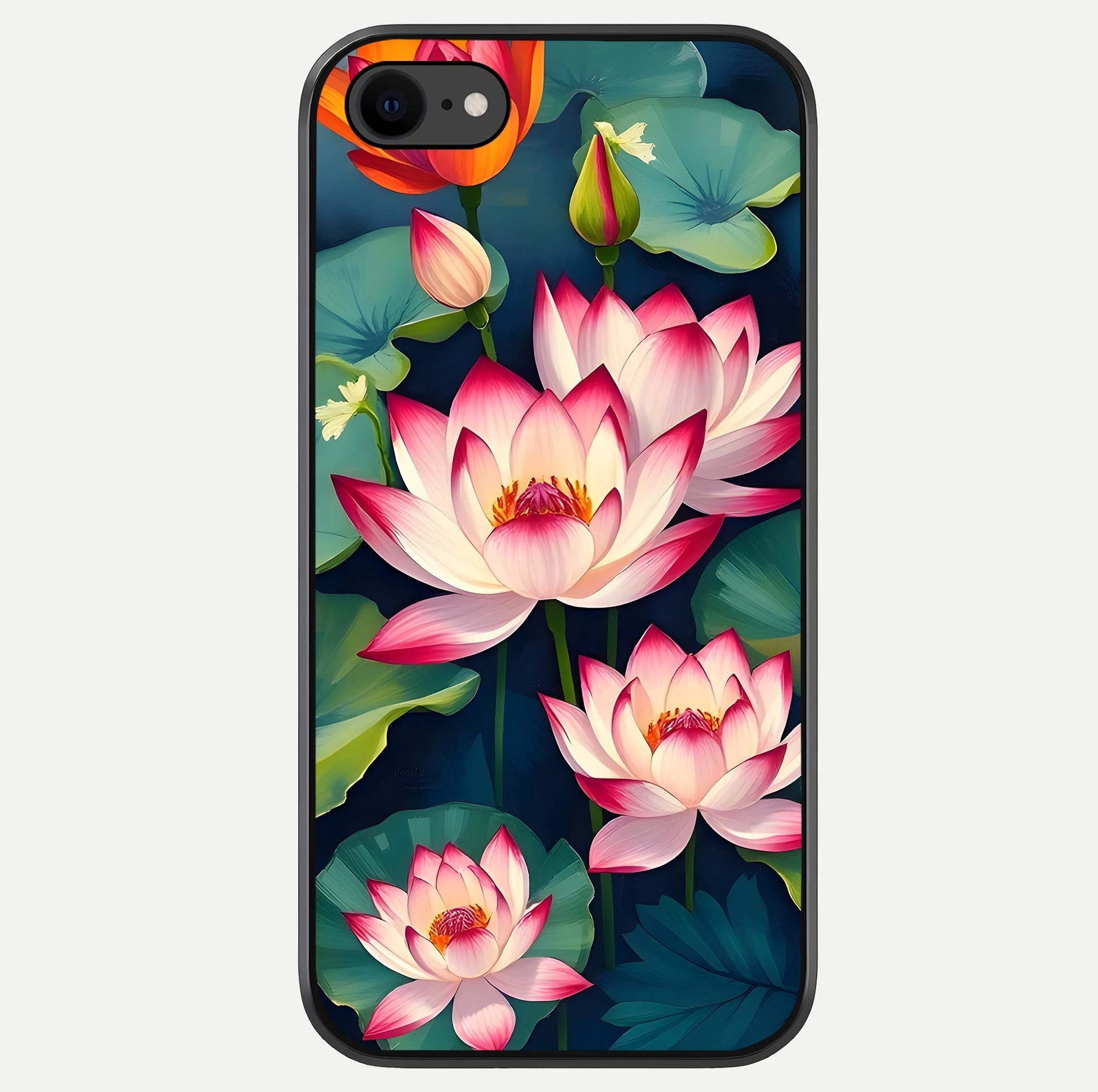 Lotus Dream Serenity Glass Case For iPhone 7 by Custom World