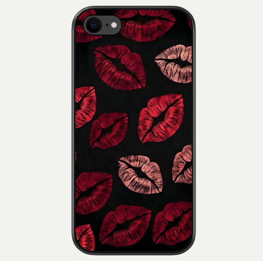 Midnight Kiss Love Glass Case For iPhone 7 by Custom World