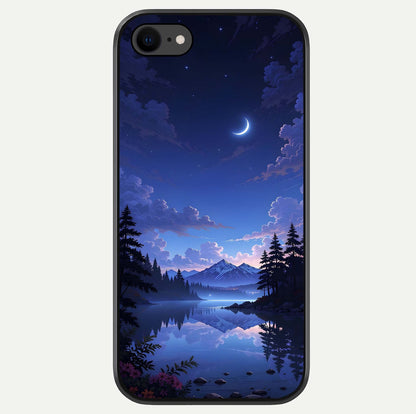 Midnight Lake Peace Glass Case For iPhone 7 by Custom World