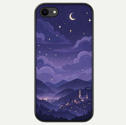 Minimal Night View Glass Case For iPhone 7 by Custom World