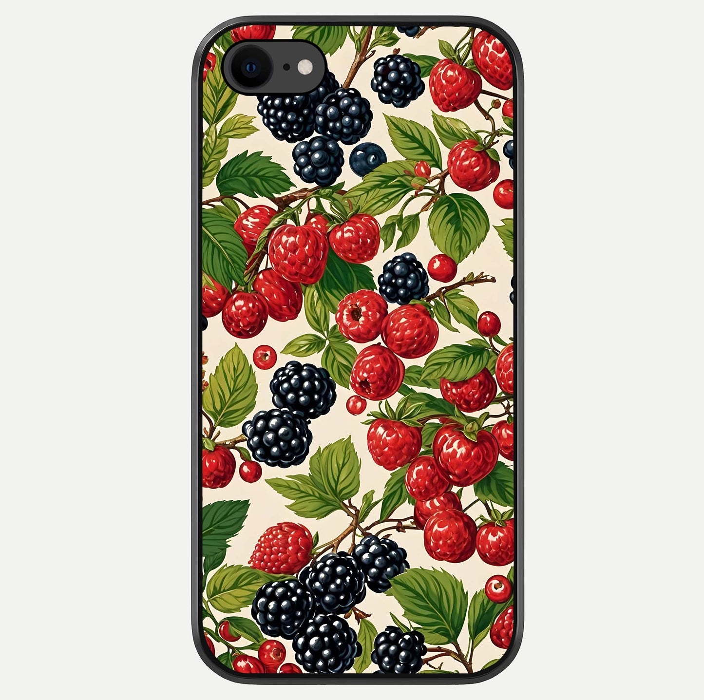 Mixed Berry Collage Glass Case For iPhone 7 by Custom World