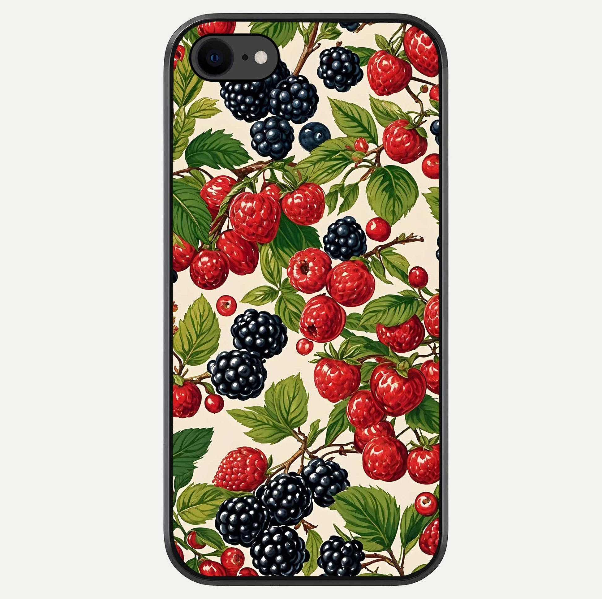Mixed Berry Collage Glass Case For iPhone 7 by Custom World