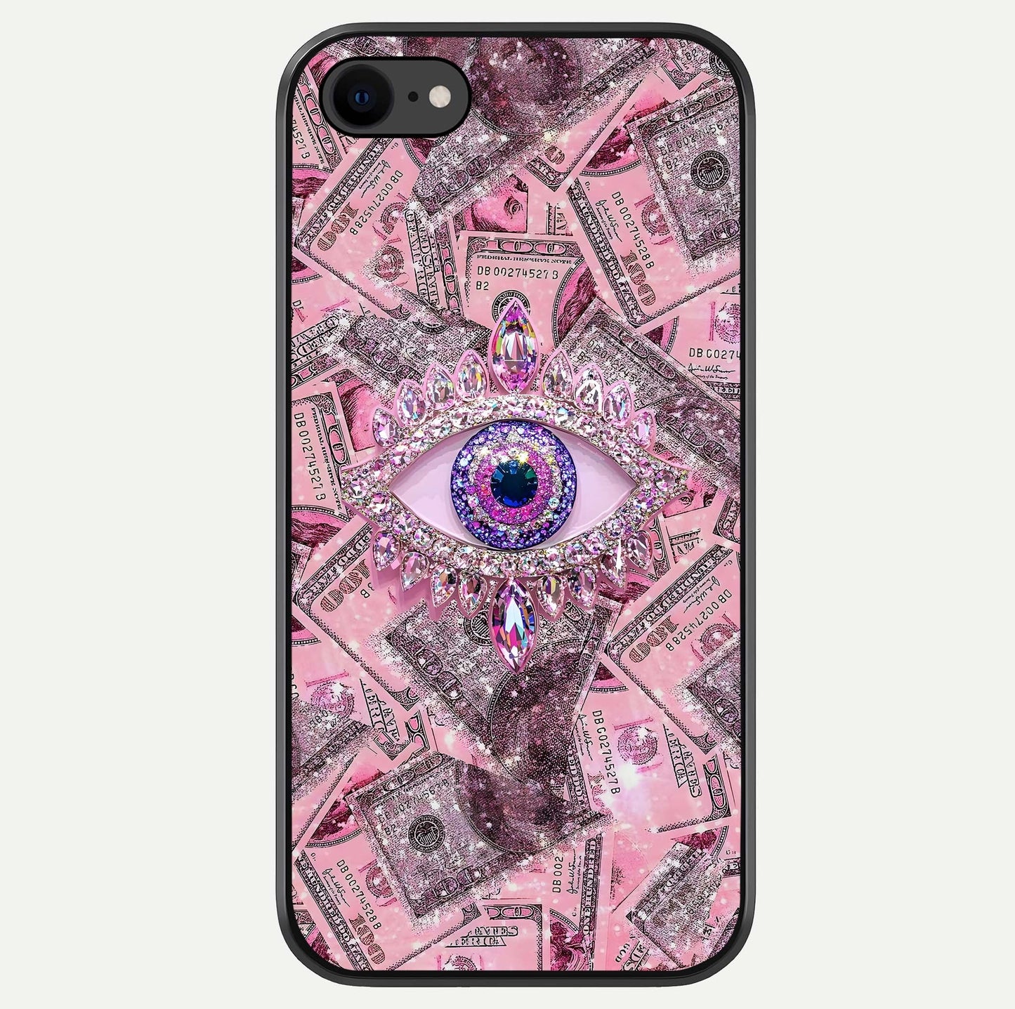 Money Eye Luxe Glass Case For iPhone 7 by Custom World