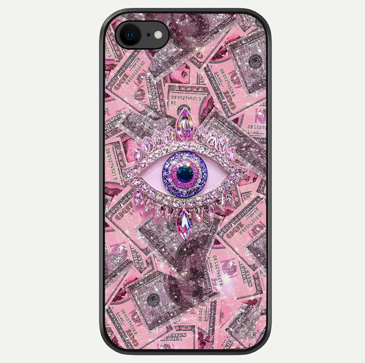Money Eye Luxe Glass Case For iPhone 7 by Custom World