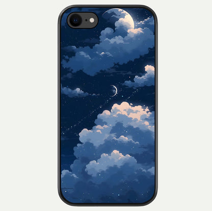 Moon Dream Haze Glass Case For iPhone 7 by Custom World