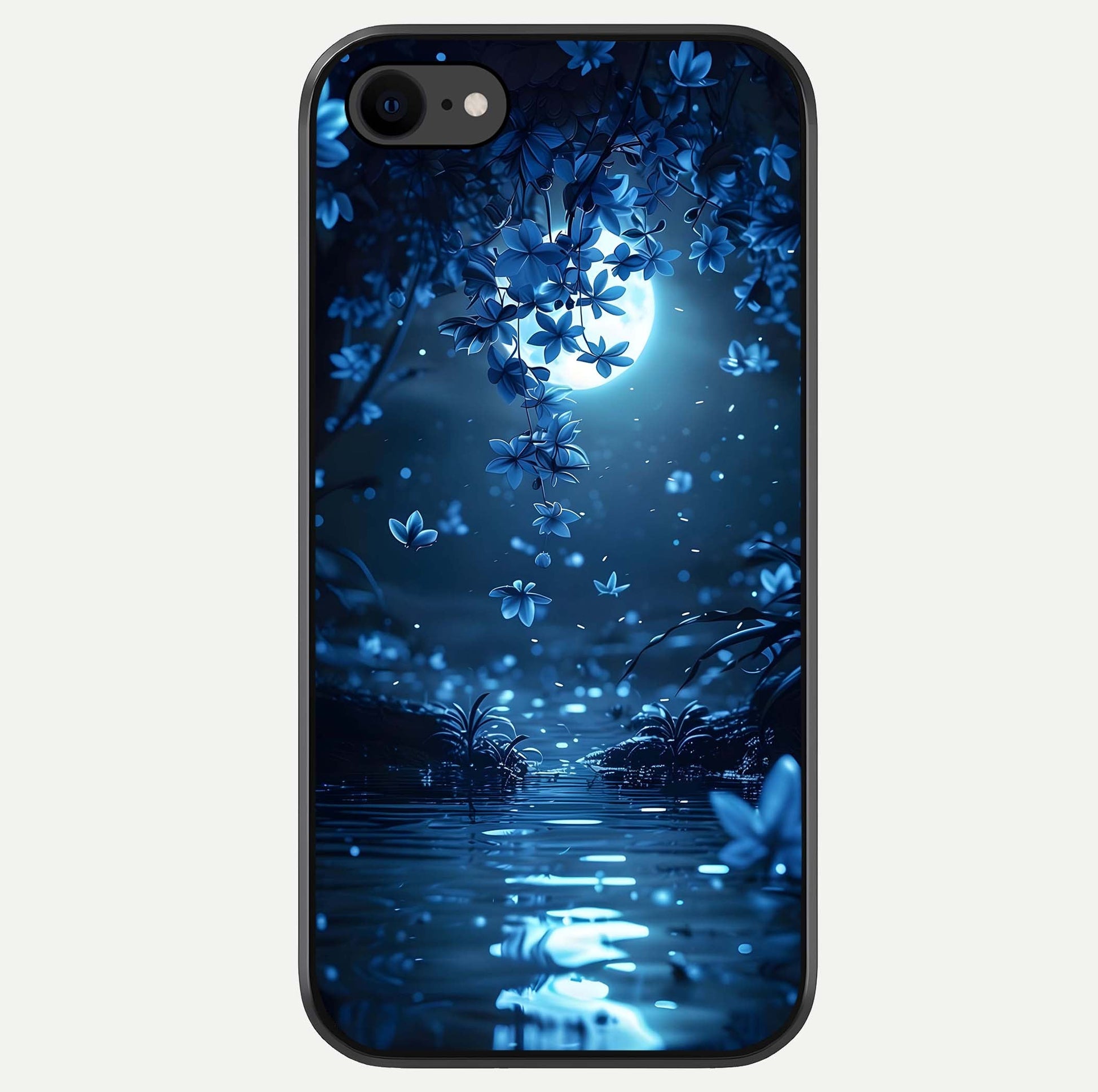 Moonlight Petal Dream Glass Case For iPhone 7 by Custom World