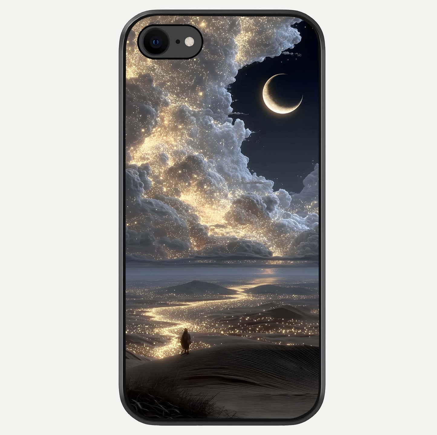 Moonlight Spark Path Glass Case For iPhone 7 by Custom World