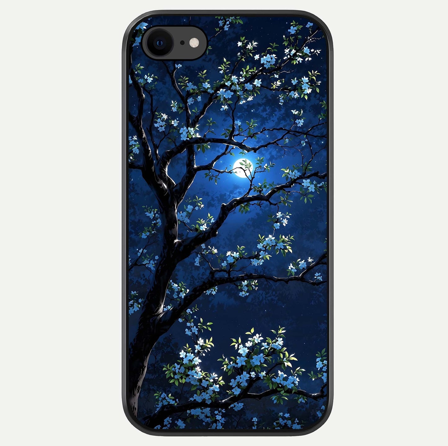 Mystic Floral Night Glass Case For iPhone 7 by Custom World