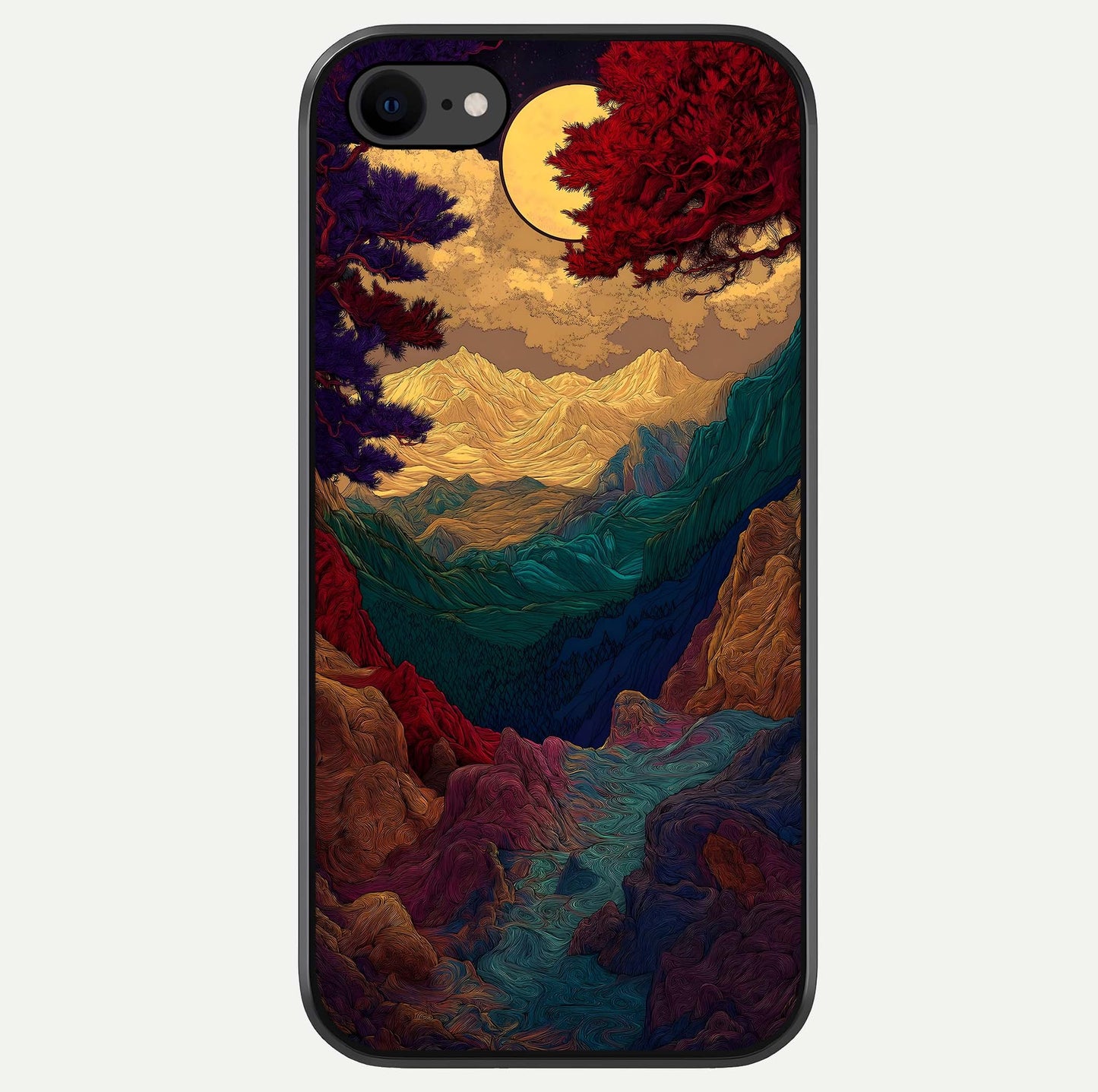 Mystic Valley Light Glass Case For iPhone 7 by Custom World