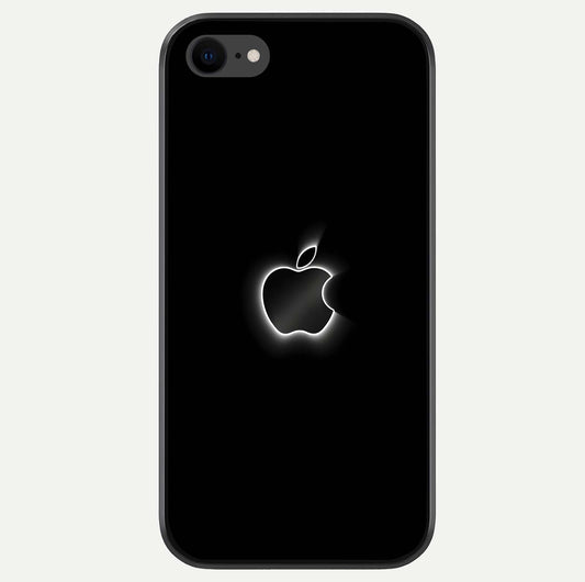 Neon Apple Glow Glass Case For iPhone 7 by Custom World