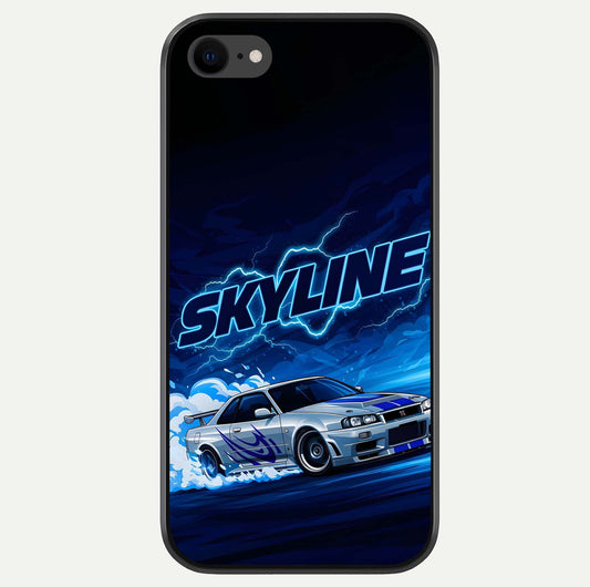 Neon Drift Beast Glass Case For iPhone 7 by Custom World