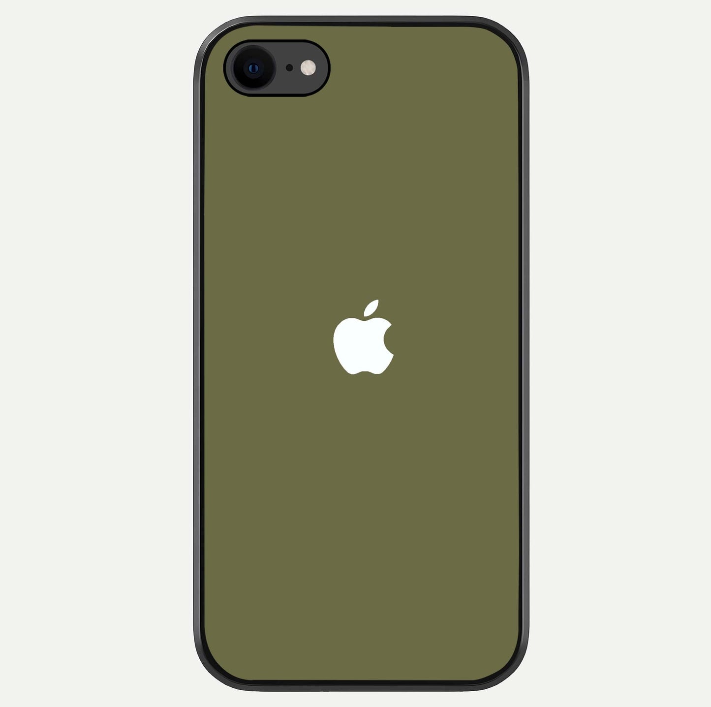 Olive Matte Essence Glass Case For iPhone 7 by Custom World