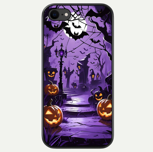 Pumpkin Patch Halloween Glass Case For iPhone 7 by Custom World