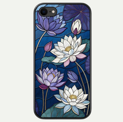 Purple Lotus Stained Glass Case For iPhone 7 by Custom World