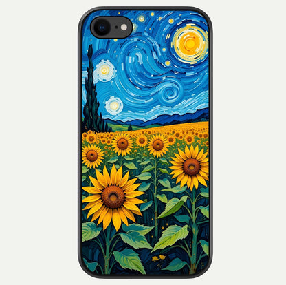 Starry Sunflower Dreams Glass Case For iPhone 7 by Custom World