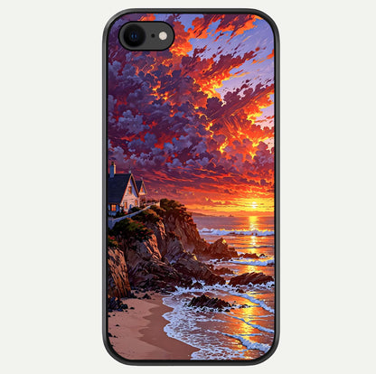 Sunset House By Sea Glass Case For iPhone 7 by Custom World