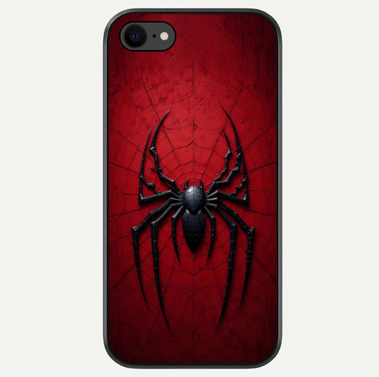 Superhero Web Emblem Glass Case For iPhone 7 by Custom World