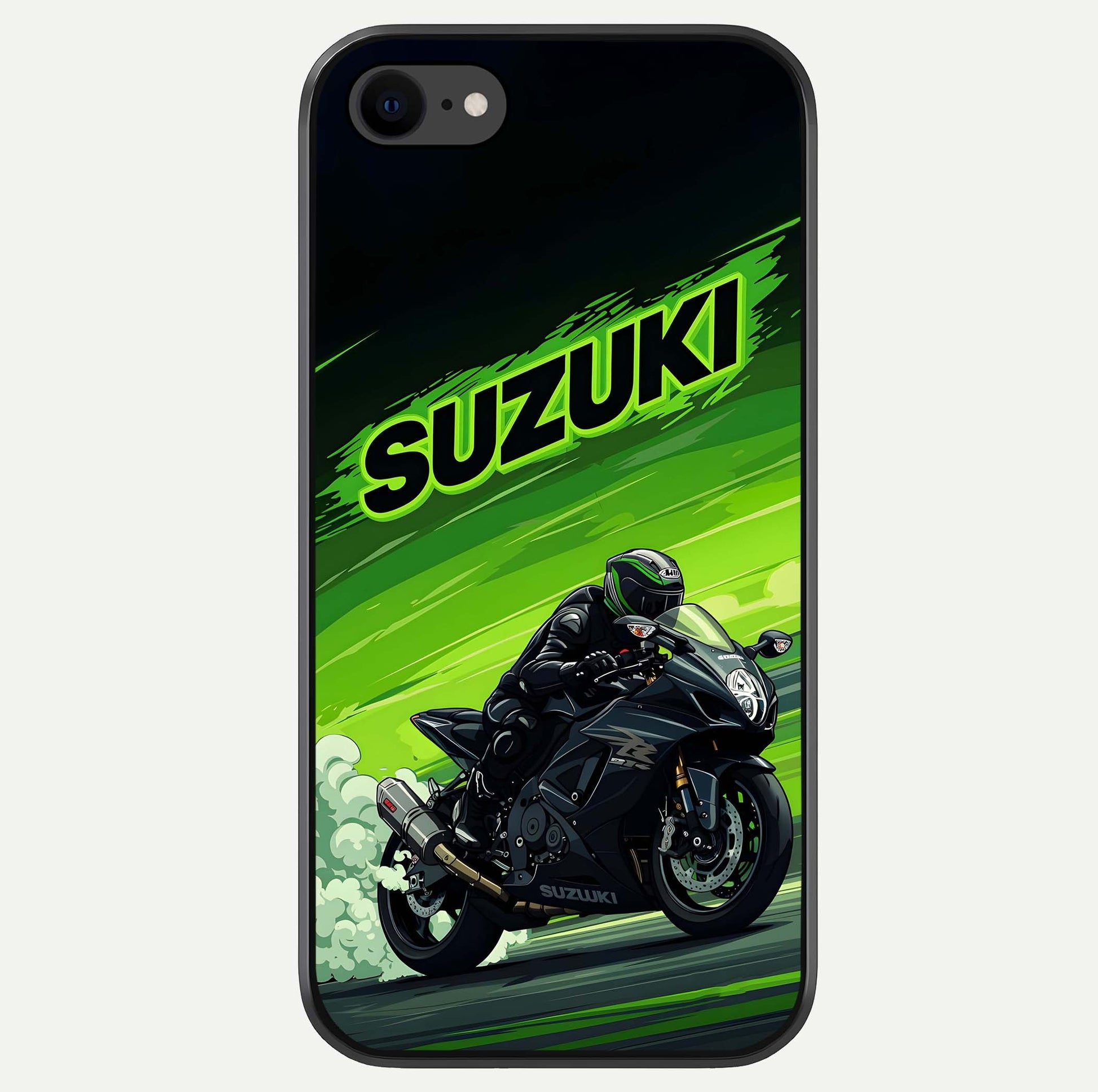 Suzuki Speed Beast Glass Case For iPhone 7 by Custom World