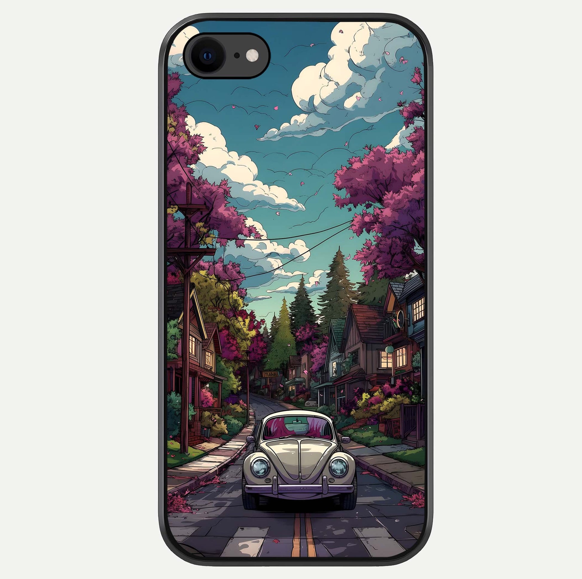 Vintage Street Drive Glass Case For iPhone 7 by Custom World