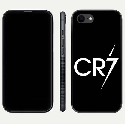 CR7 Elite Strike Glass Case for iPhone 7 dual-view layout showing sport tones and edge clarity