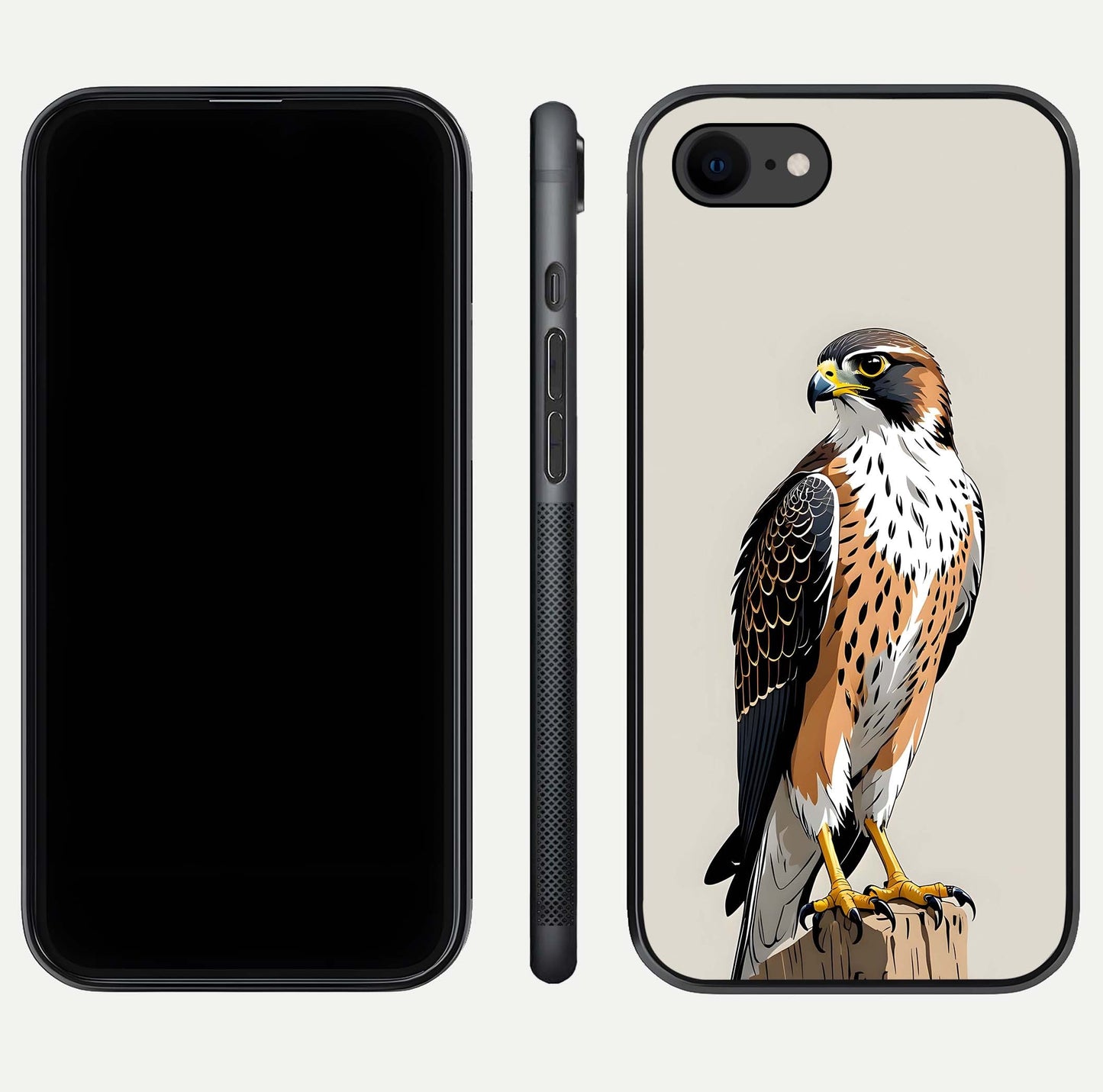 Clever Eagle Glass Case for iPhone 7 dual-view layout showing design symmetry and smooth finish