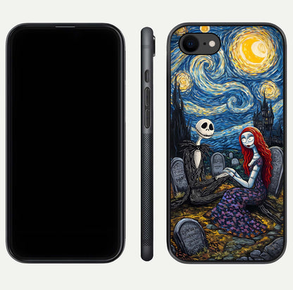 Eternal Night Love Glass Case for iPhone 7 dual-view layout displaying HD art and curved polish
