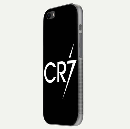 CR7 Elite Strike Glass Case for iPhone 7 side-angle image showing polished edges and vibrant design