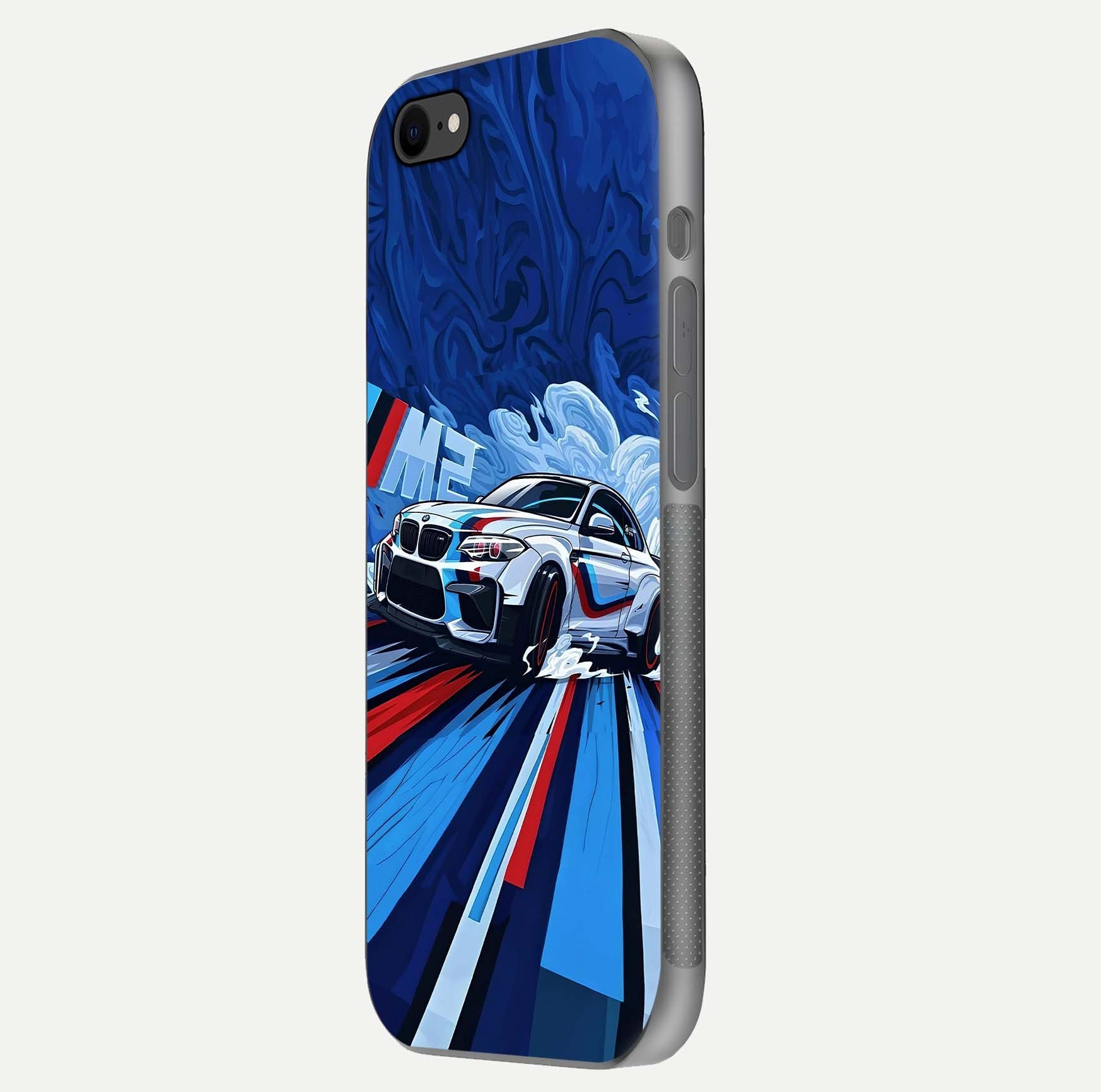 Drift Power Rush Glass Case for iPhone 7 side-angle image capturing reflection glow and smooth curve
