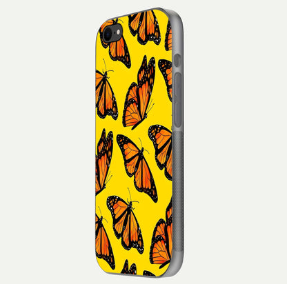 Golden Wing Flight Glass Case for iPhone 7 side-angle image showing polished surface and golden gradient