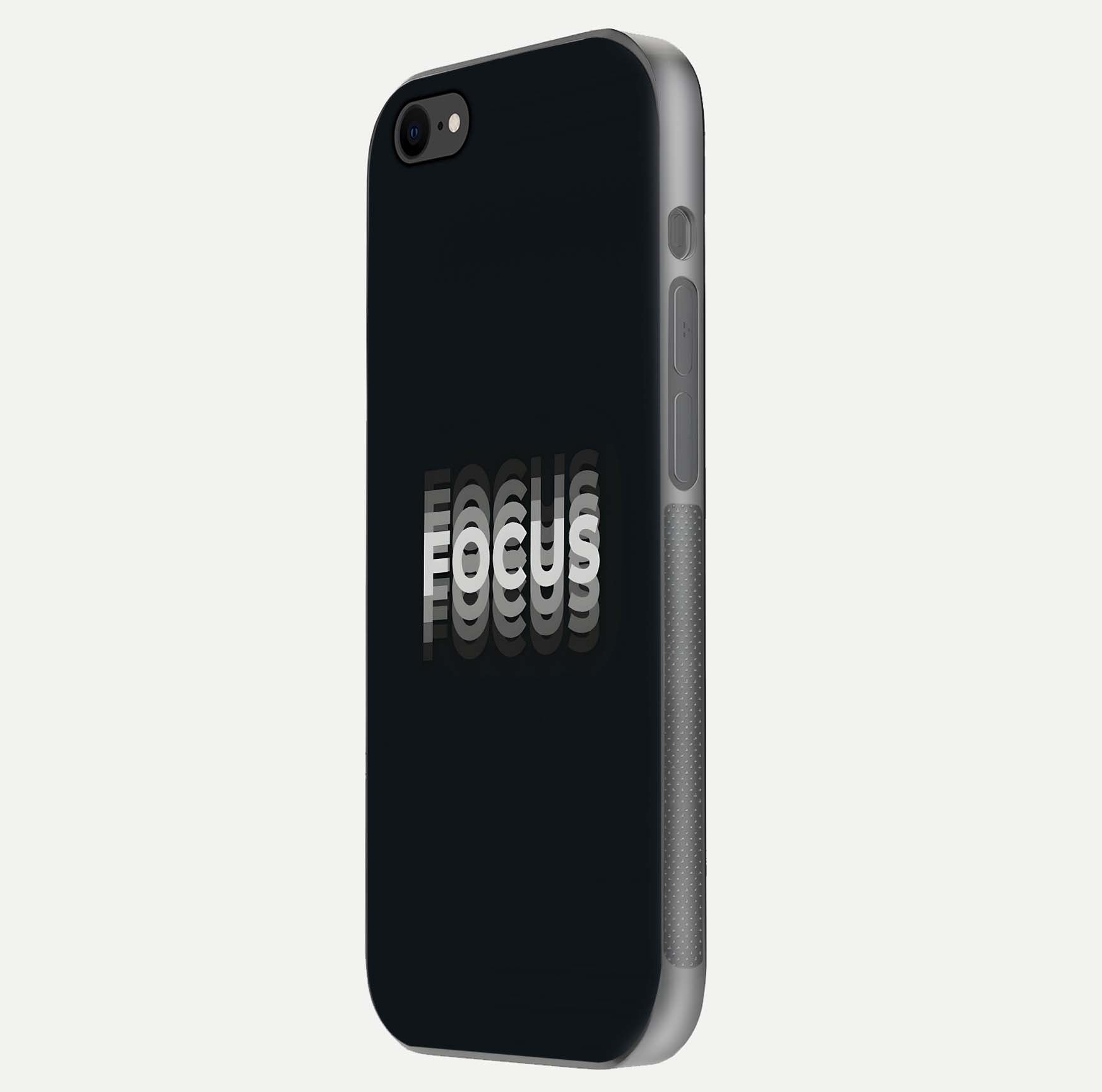 Mono Focus Vision Glass Case for iPhone 7 side-angle image showing smooth reflection and minimal tones