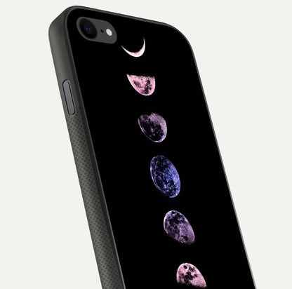 Crimson All Planets Glass Case for iPhone 7 close-up highlighting planet details and reflection polish