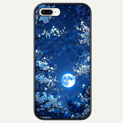 Blossom Moonlight Sky Glass Case For iPhone 16 Pro by Custom World