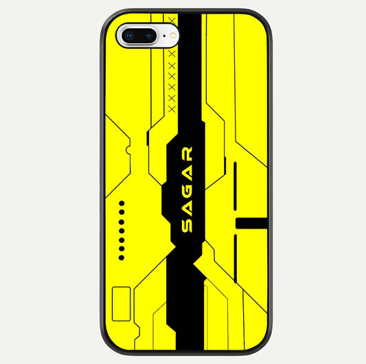 Circuit CYBERPUNK Custom Name Glass Case For iPhone 7 Plus by Custom World